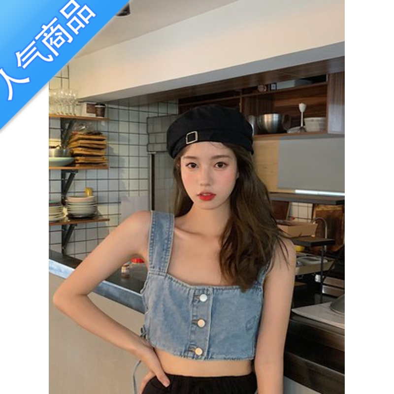 SUNTEK贝雷帽女春秋黑色ins潮薄款圆脸画家夏2020新款网红蓓蕾韩版帽子
