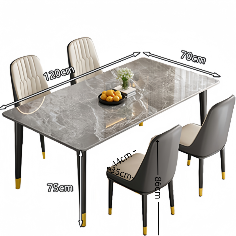 依韵珂餐桌一桌四椅120*70*75cm套高清大图