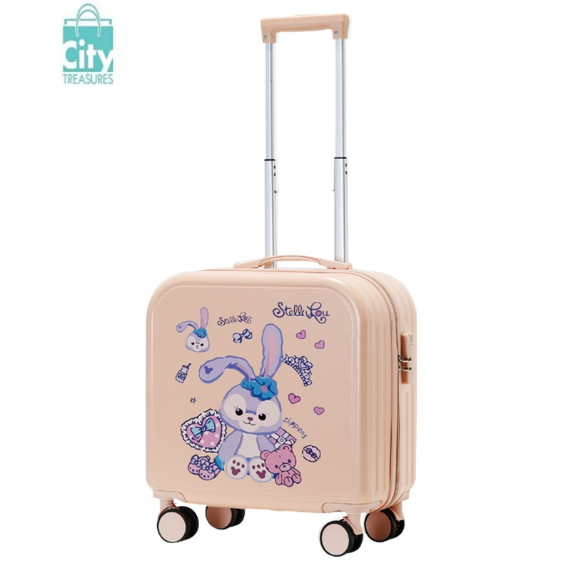 bangdou行李箱儿童可坐可骑女孩可爱小型轻便登机箱手提密码箱18寸