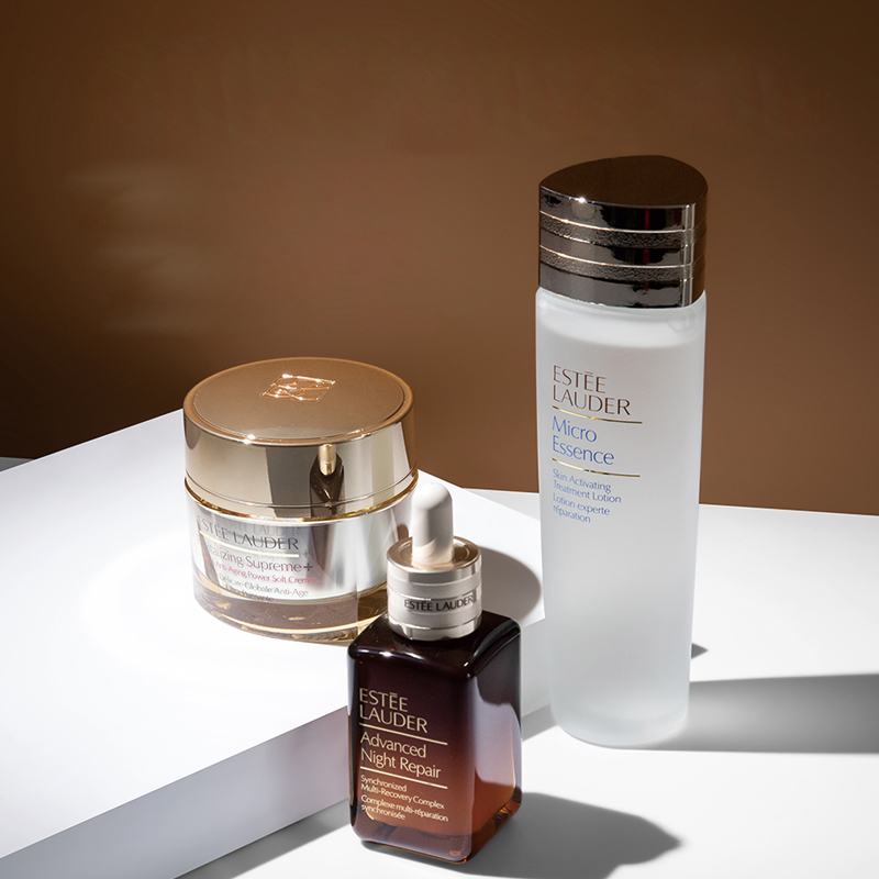 雅诗兰黛(Estee Lauder)特润小棕瓶三件套装「第七代小棕瓶精华50ml+智妍精华乳/面霜+原生液」护肤套装