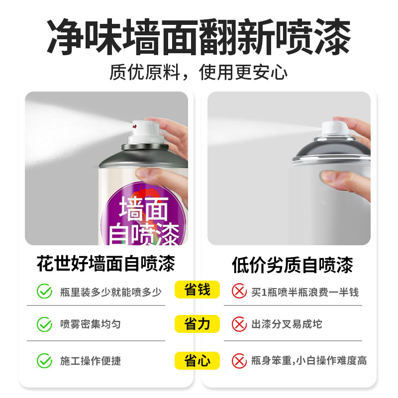 域赢 墙面自喷漆 450ml高清大图
