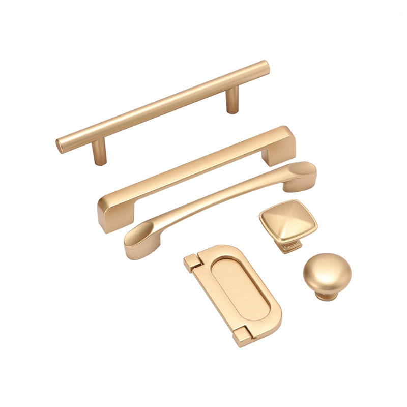 现代简约轻奢金色加长衣柜门抽屉小拉手北欧橱柜鞋柜子门把手厨房