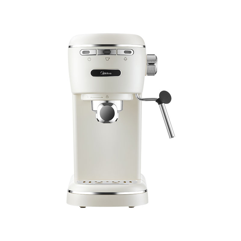 美的(Midea)复古意式半自动咖啡机净甜小型家用恒温萃取可打奶泡1.5升一体机花式奶咖 MA-KFE07