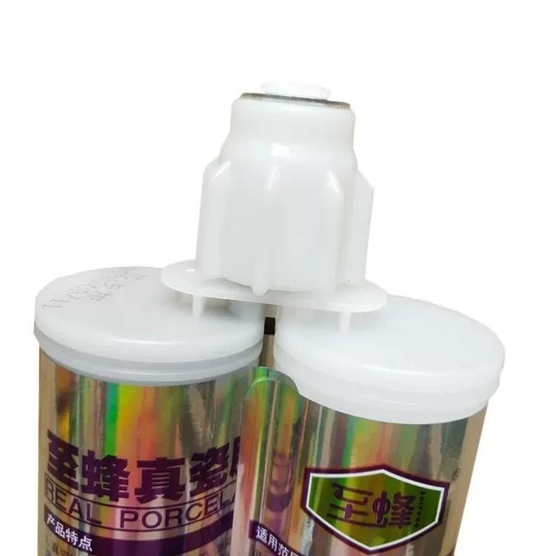 至蜂美缝瓷砖地板砖专用防水品牌十大施工工具家用真瓷胶填缝剂胶 亮白色 升级款只送胶嘴