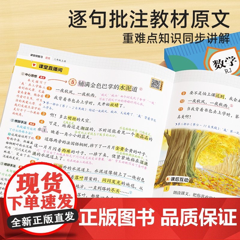 时光学2024秋教材笔记课堂预复习小学一二三四五六年级上册黄冈学霸笔记语文书数学英语课本人教版笔记知识点随堂笔记新版教材高清大图