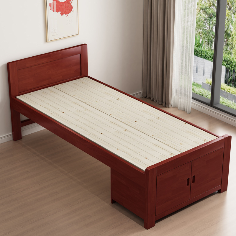 鋆珑 单人床带1个床头柜 可定制 张高清大图