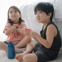 zoy zoii 儿童保温杯大容量杯子男女316不锈钢幼儿园水杯恐龙大肚杯儿童保温杯C1-太空蓝