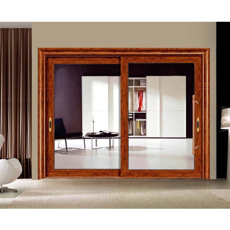 0系列 定制钛镁铝合金断桥中空玻璃隔断门客厅门 静音隔热美观 推拉平