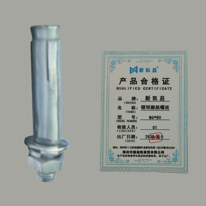 新凯益 镀锌膨胀螺丝 M6*80 个高清大图