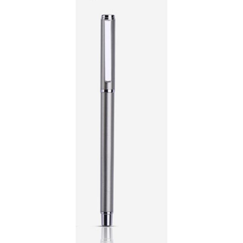 得力(Deli) 中性笔S82 商务办公 金属外壳 中性笔/签字笔 0.5mm 银色(5支装)
