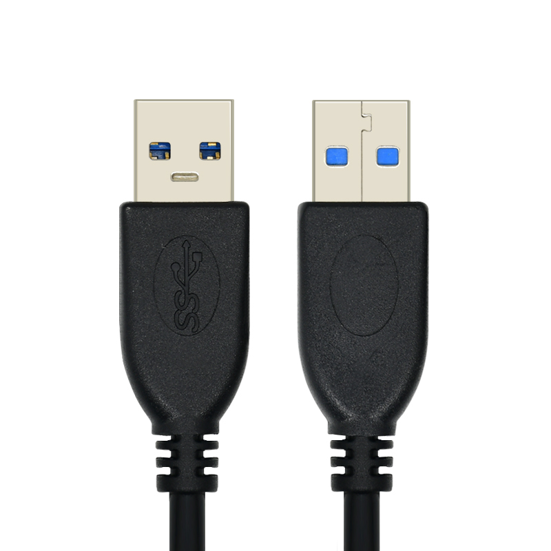 酷比客(L-CUBIC) LCCPUSB3AMBK-1M USB3.0数据线电脑转接线笔记本散热器连接线公对公1米