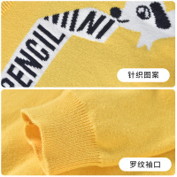 铅笔俱乐部童装2020秋冬新款小童圆领针织衫儿童男童毛衣保暖百搭