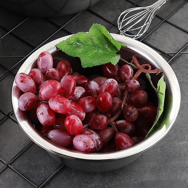 美厨 不锈钢盆 洗菜盆洗菜篮调味盆 加厚不锈钢味斗22CM 洗菜篮/盆 厨房工具MCWA-013高清大图