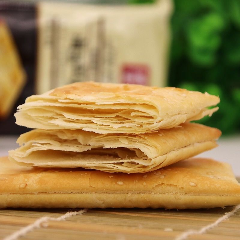 千层饼饼干原味千层脆甜味芝麻饼干薄脆早餐饼干整箱山西特产