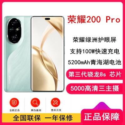 荣耀200 Pro 16GB+512GB ELP-AN00 天海青 全网通手机