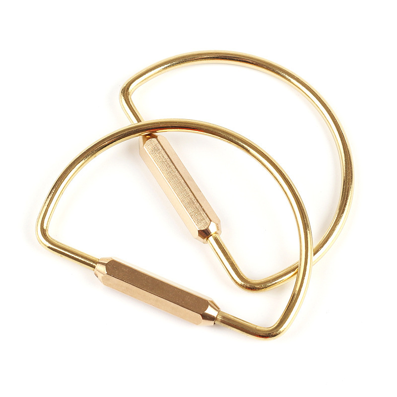 黄铜钥匙扣 黄铜钥匙挂环 男女汽车钥匙扣金属钥匙圈大环 钥匙扣大