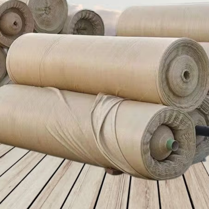 晶华(JH)立高 加密土黄色遮阳网沙漠色盖土网防尘网防晒伪装隔热网8针4X25米