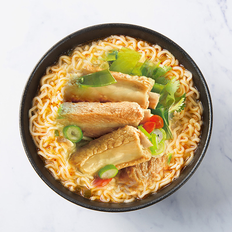 今麦郎方便面大今野拉面葱香排骨口味整箱24袋袋装泡面