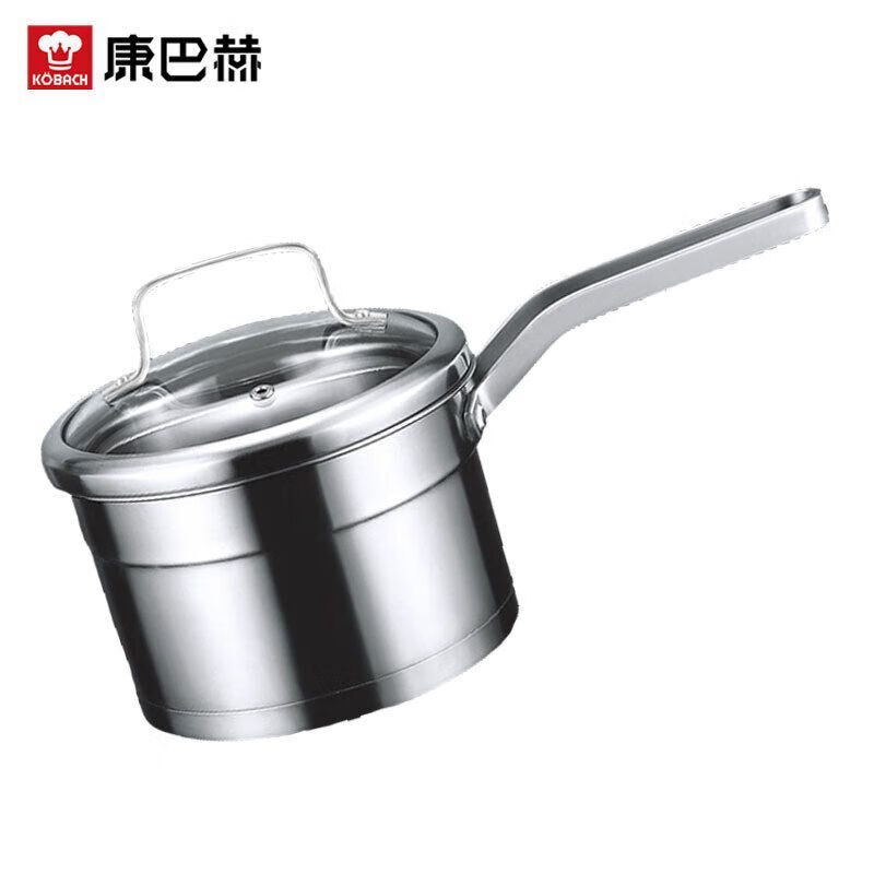 康巴赫德式三层钢奶蒸锅奶锅婴儿辅食锅不锈钢加厚泡面锅电磁炉燃气通用奶蒸锅NZBG18A1