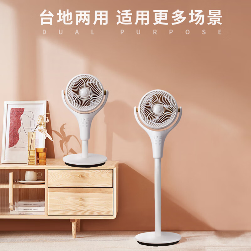 SEEDEN西点电风扇家用空气循环扇智能语音遥控定时台立两用3D摇头轻音电扇办公卧室落地扇空调房风扇 XD-1812F高清大图