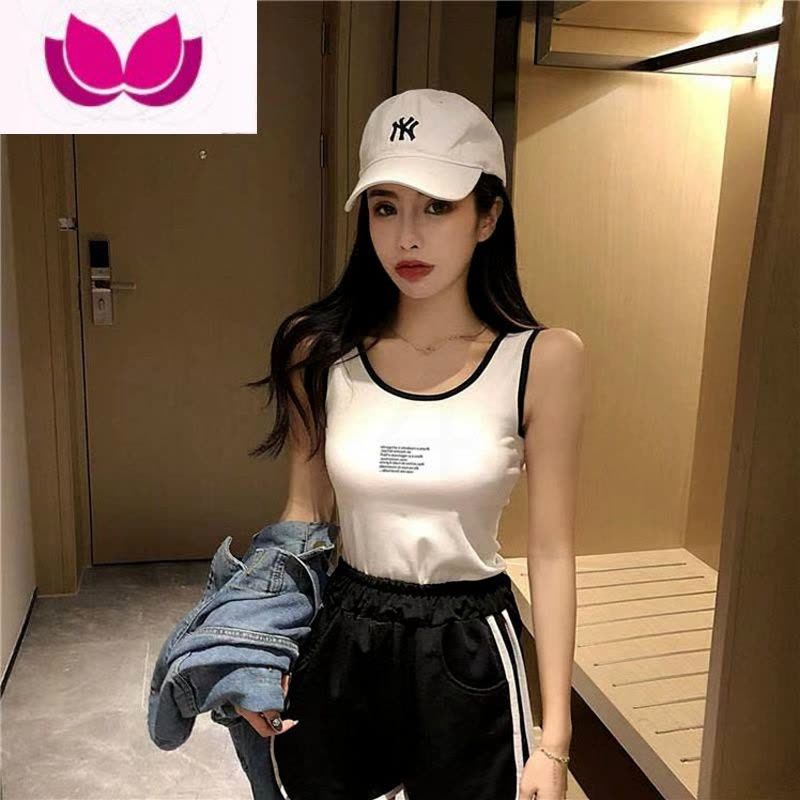 七斓ins超火无袖T恤女夏装韩版潮学生背心少女内搭外穿修身显瘦上衣服图片