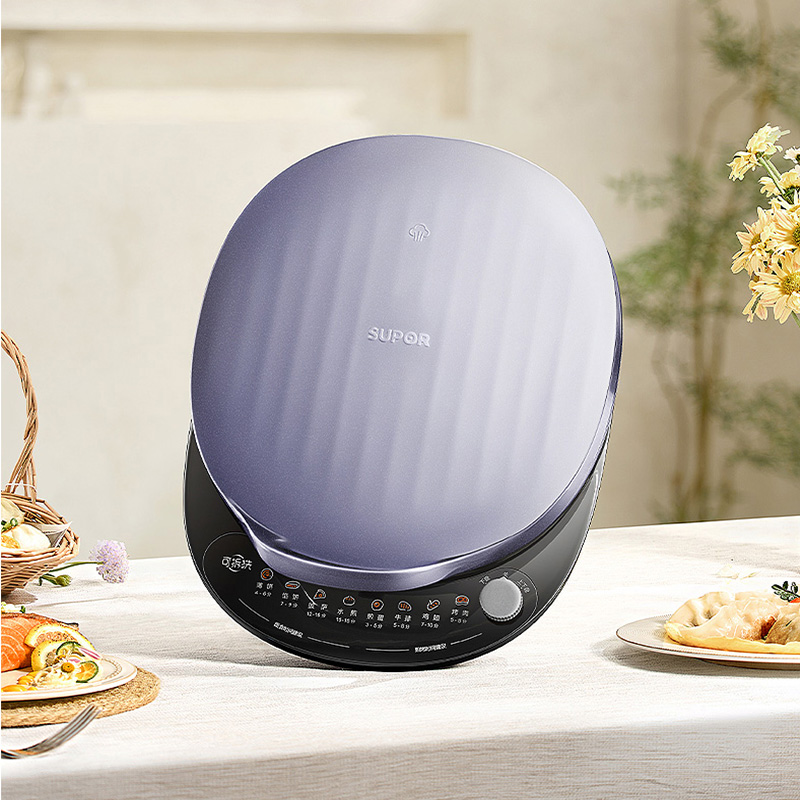 苏泊尔(SUPOR)电饼铛 上下盘可拆洗 电饼档家用双面加热烙饼煎饼 早餐机 31mm加深抗菌烤盘 JJ30RQ802高清大图