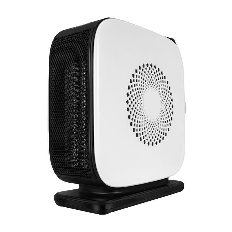美的(Midea)取暖器暖风机迷你桌面家用摇头跌倒断电陶瓷可拆台式陶瓷可拆洗1500W 黑白色摇头款NTY18-19C1