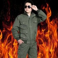 春秋款棉工装工作服套装男上衣裤子劳保服电焊服汽修服绣字印字