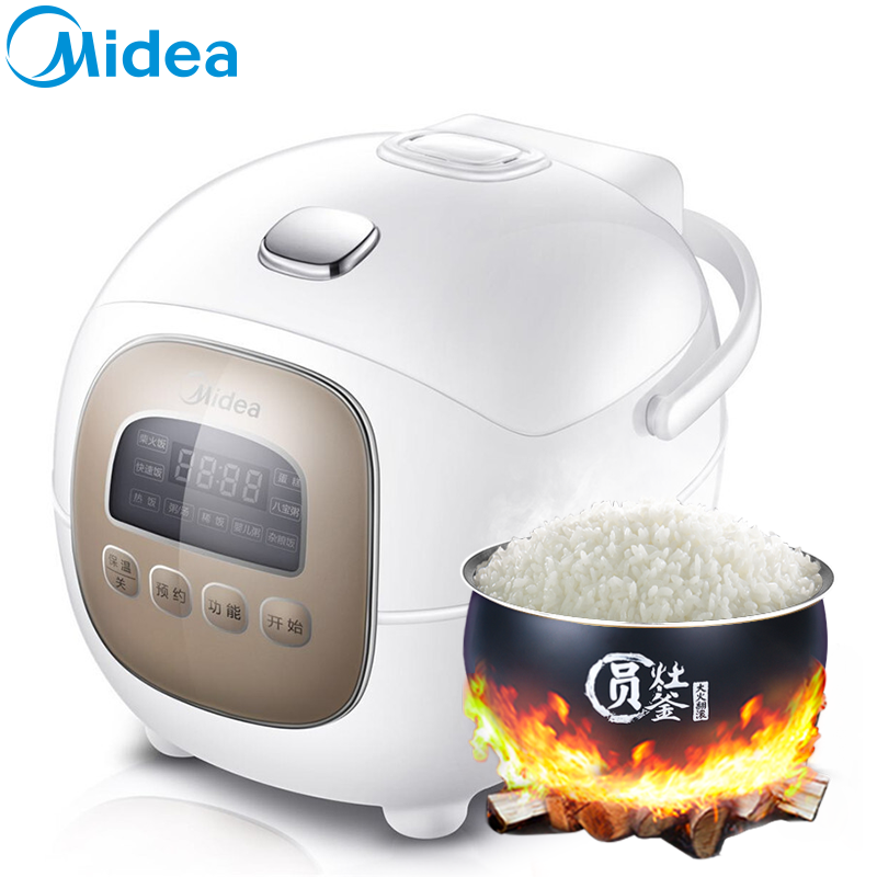 美的(Midea) 电饭煲 MB-FB16Easy107 黑晶内胆 电饭锅可预约 1.6升/1.6L