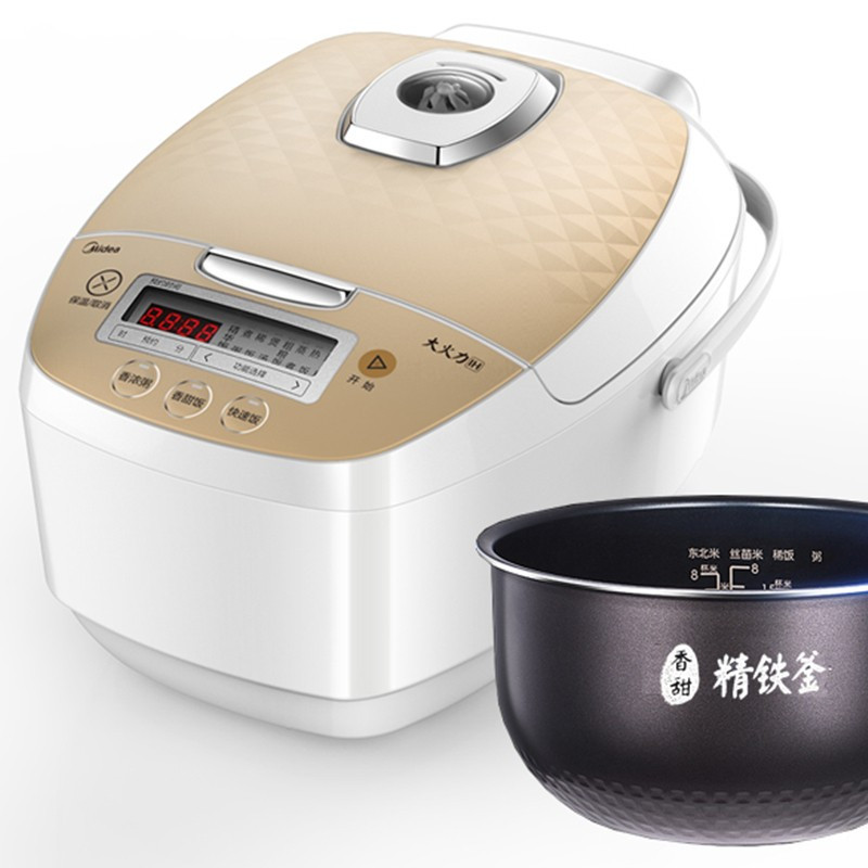 美的 HF40C6-FS 4L IH电磁加热 家用智能预约煮饭电饭锅 香槟色 （单位：台）