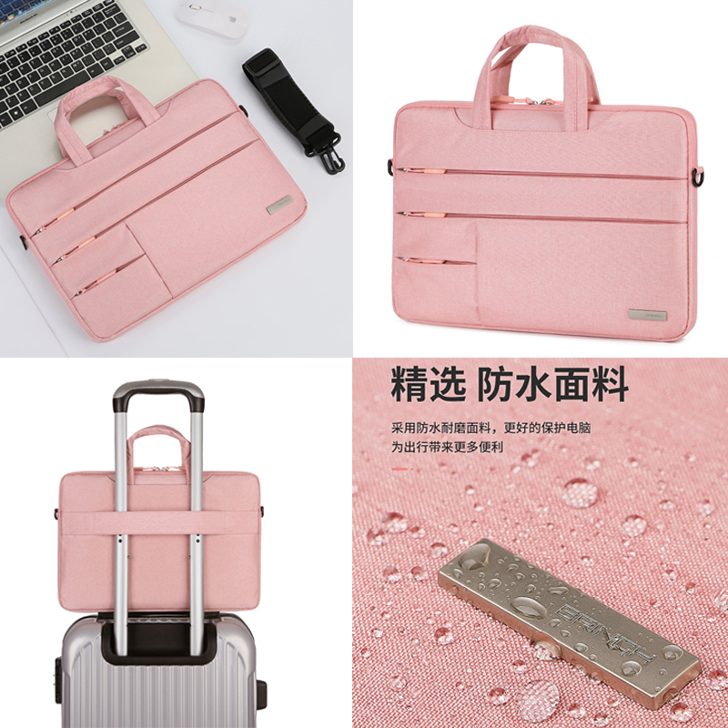 适用苹果手提笔记本电脑包13.3寸macbook女华为matebook14联想戴尔15pro15.6华硕air小米HP男