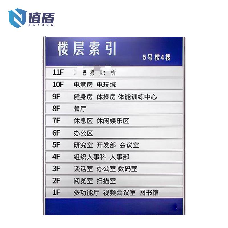值盾 ZSYDON 楼层指引牌导视牌 定制内容 张高清大图