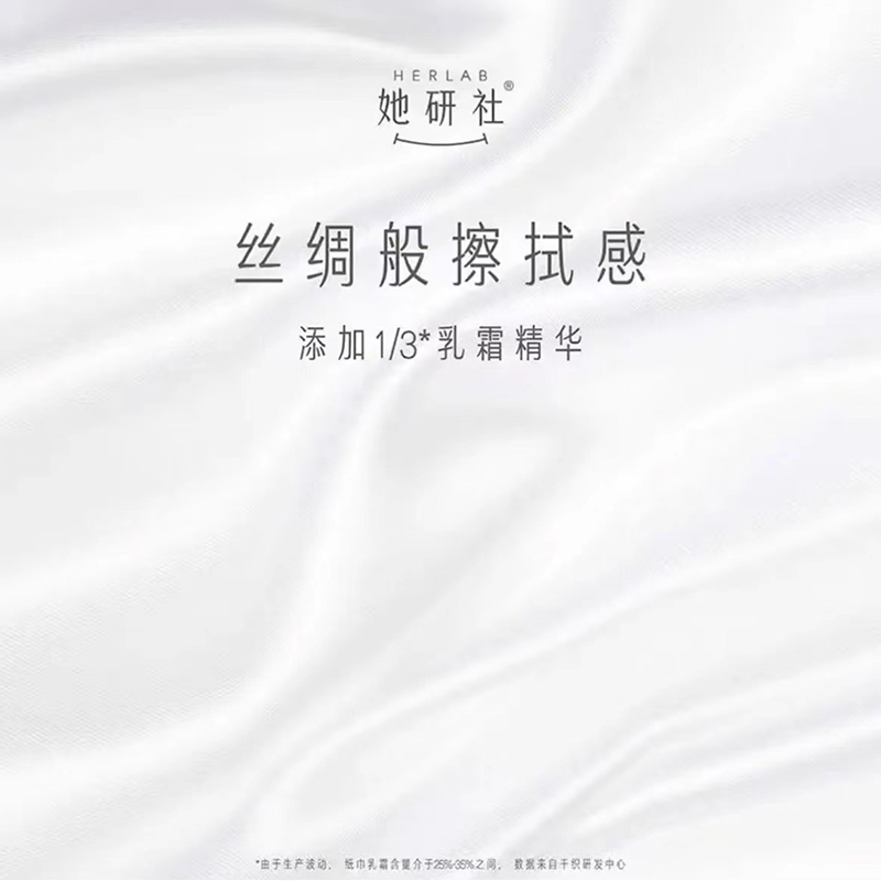 她研社(Herlab) 乳霜纸面巾20抽*20包高清大图