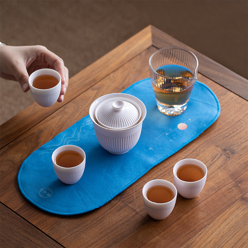 万春和 清欢茶事 羊脂玉茶具 套装高清大图