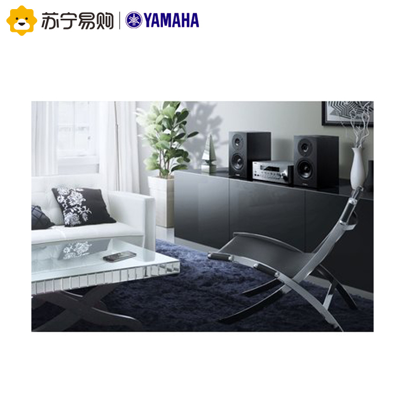 雅马哈(Yamaha)MCR-N470 音响 音箱 迷你音响 CD机 HIFI组合套装 2.1声道 蓝牙音响 wifi