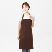 京嘉(JINGJIA) 厨房餐厅奶茶店花艺母婴店围裙 可定制logo 72*43cm 深咖色 20条起订