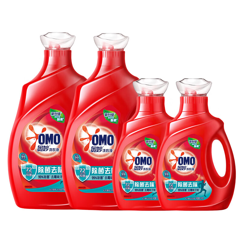奥妙 除菌去味香氛洗衣液 松木薄荷3kg*2+1kg*2 去霉味汗味 持久留香