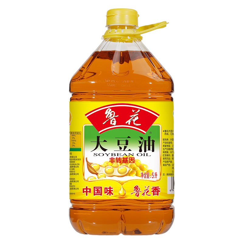 鲁花 食用油非转基因 大豆油 5L