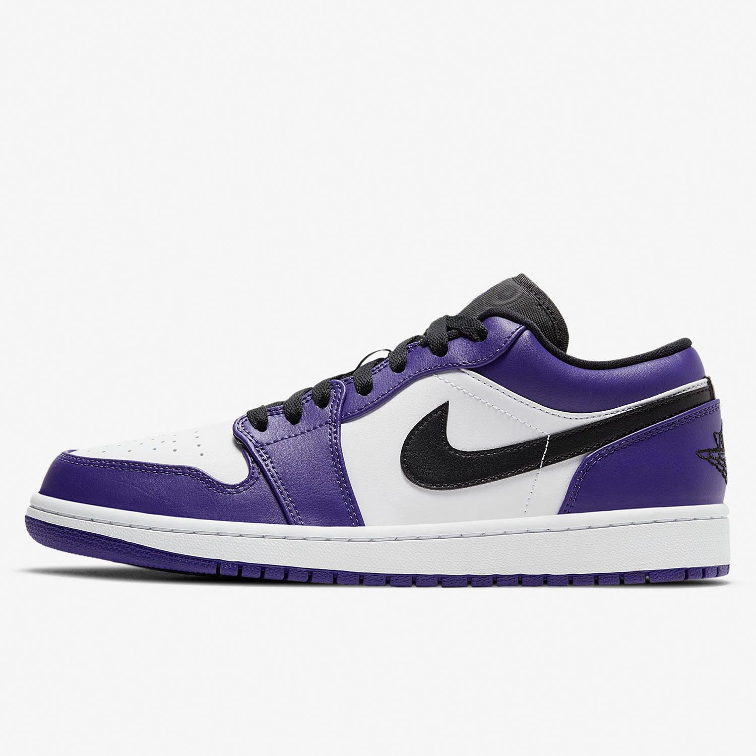 nike air jordan 1 low aj1 白紫脚趾低帮篮球鞋男鞋553558-500