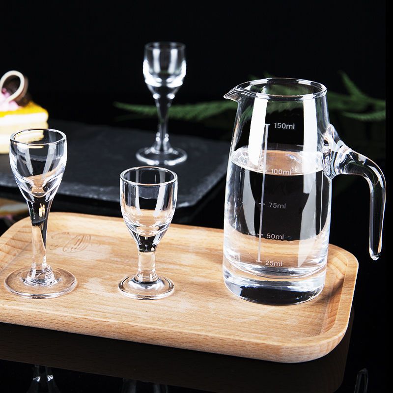 1号分酒器80ml无刻度玻璃带刻度家用白酒分酒器创意扎壶分酒壶醒酒器