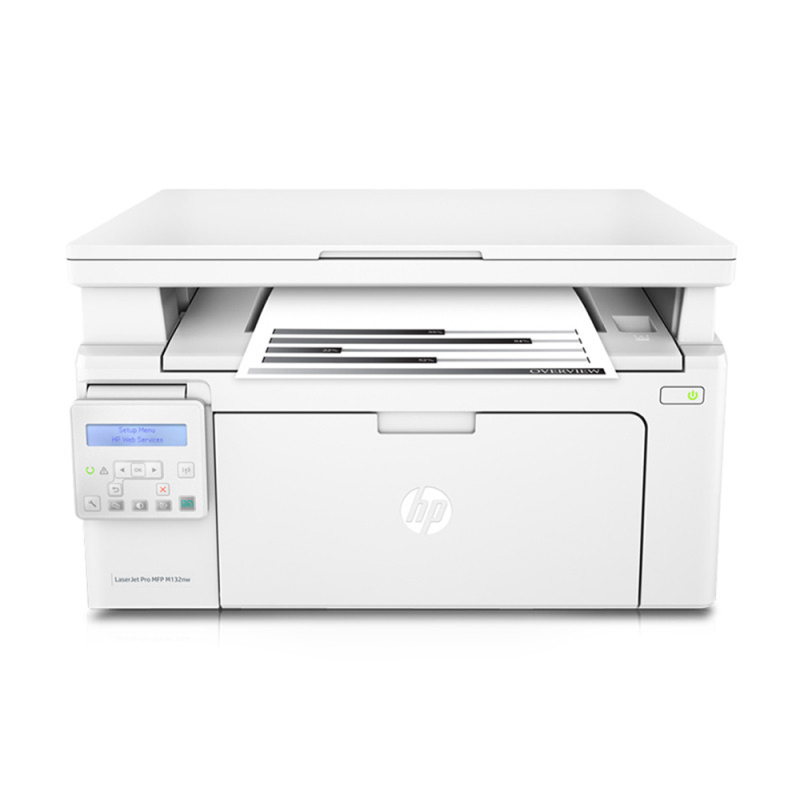 惠普(HP)M132nw黑白激光一体机办公家用多功能打印一体机(打印 复印 扫描 传真 有线网络) 学生打印作业打印