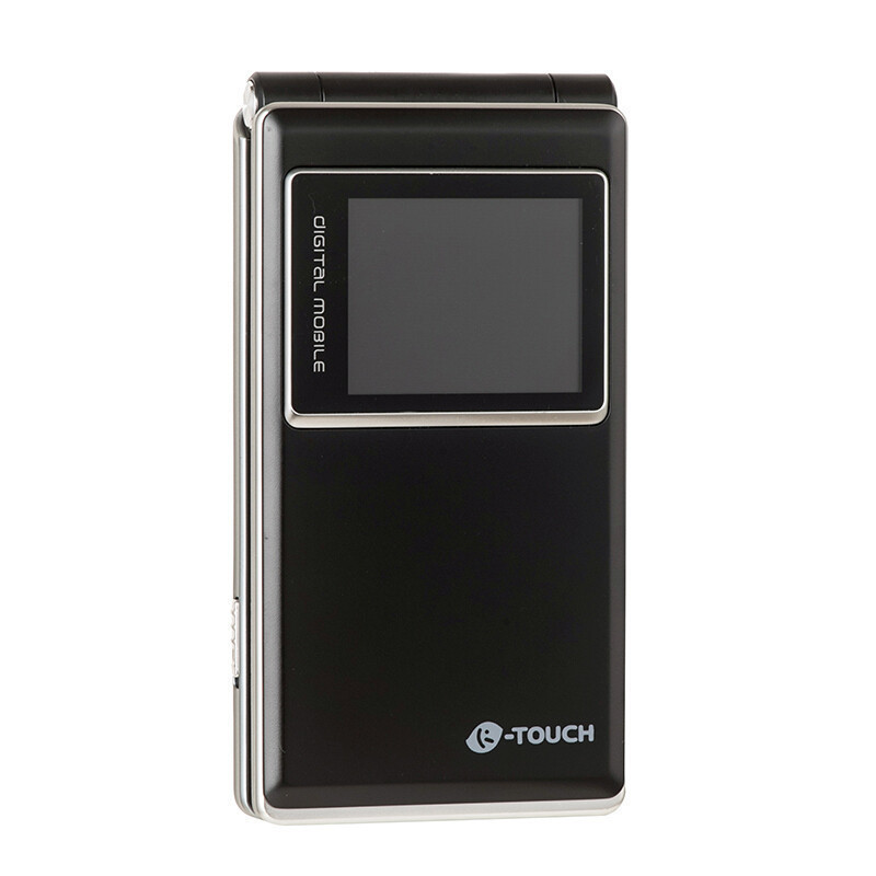 天语ktoucht5黑色双屏翻盖老人手机超长待机移动联通2g双卡双待老人机