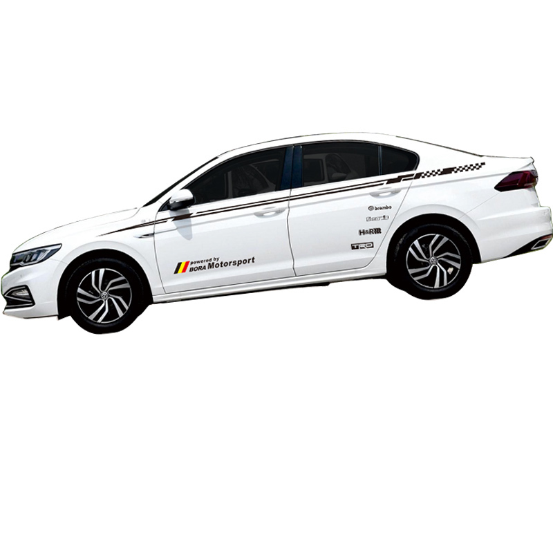 适用专用于大众宝来改装车身车贴腰线车贴纸汽车车划痕贴拉花彩条款二