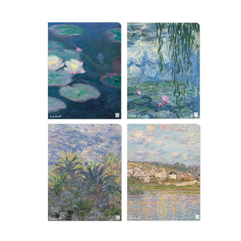 出类艺术生活美学5(莫奈) [正版]油画风元素文件夹A4纸质L型加厚活页夹文件袋办公袋资料册莫奈画集个性创意文具礼物4个高清大图