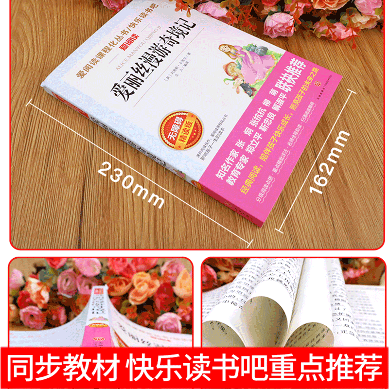 [六年级下册必读]快乐读书吧全套 [正版]爱丽丝漫游奇境记书原著版六年级下册必读的课外书小学生书目阅读书籍6下学期天地出高清大图