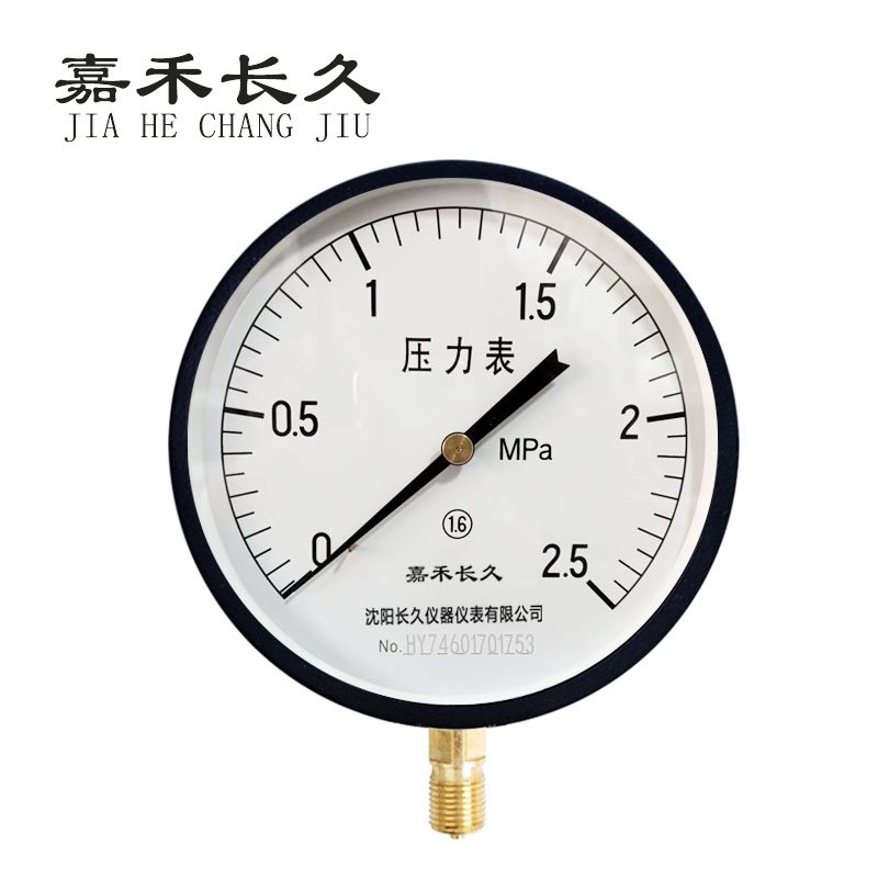 嘉禾长久+压力表检测定制型+Y200+块 0-2.5Mpa