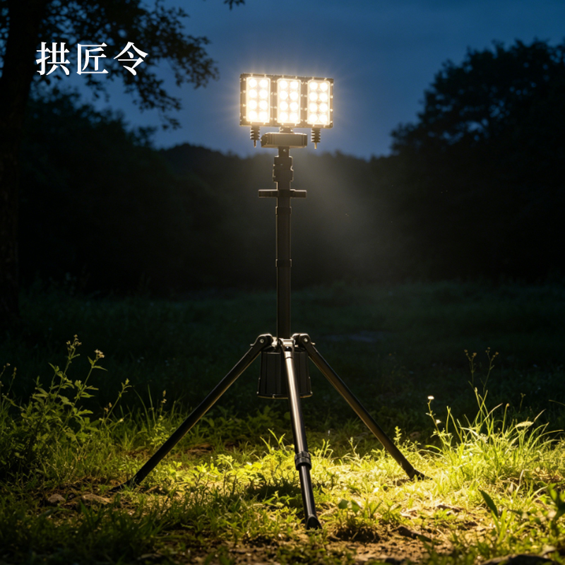 拱匠令 GJL891 移动工作灯 22.2V 100W IP66 LED 锂电池(计价单位:台) 黑色高清大图