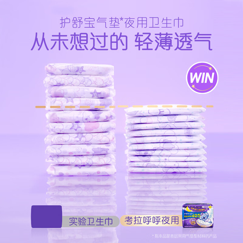护舒宝考拉呼呼极薄425mm 卫生巾4片高清大图
