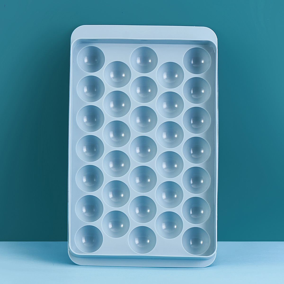 硅胶冰格模具 家用作冰球神器制冰盒带盖防串味速冻器冰箱冻冰块模具