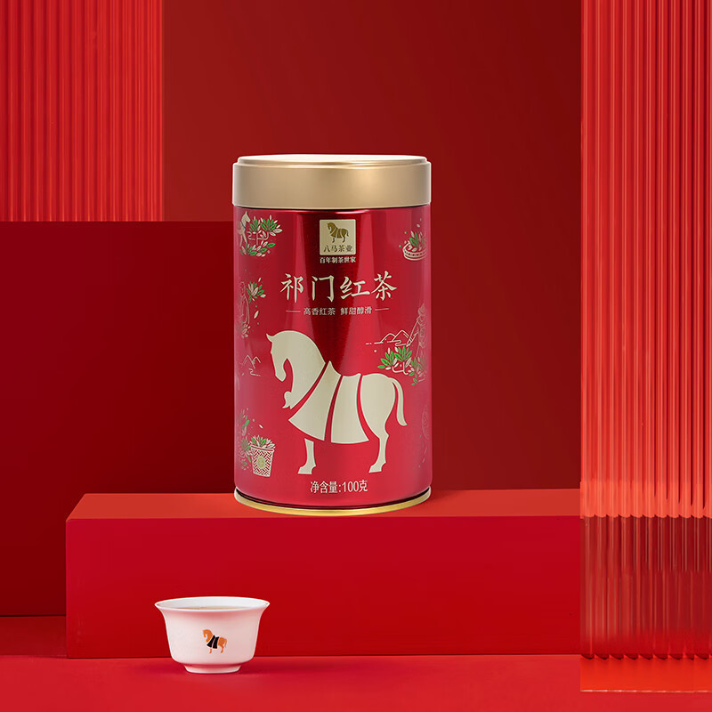 八马茶业 品韵祁门红茶罐装D0232 100g*1罐